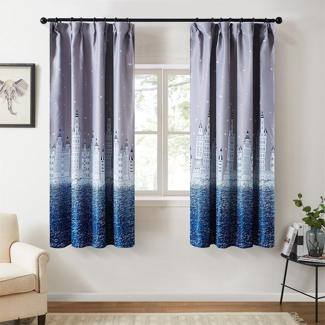 Dziecięca zasłona zaciemniająca z zamkiem