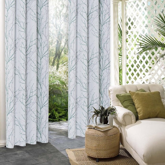 Zasłona zewnętrzna w gałązki na taras