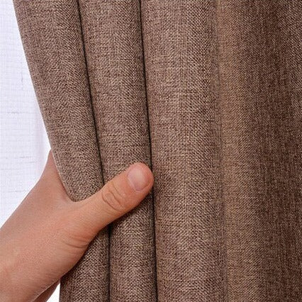 Zasłona zaciemniająca w kolorze kawowym