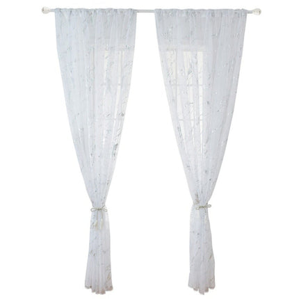 Delikatna firana ze złotym wzorem marmuru