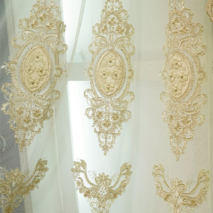 Luksusowa firana z haftem glamour