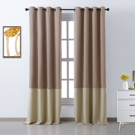 Nowoczesna dwukolorowa zasłona zaciemniająca