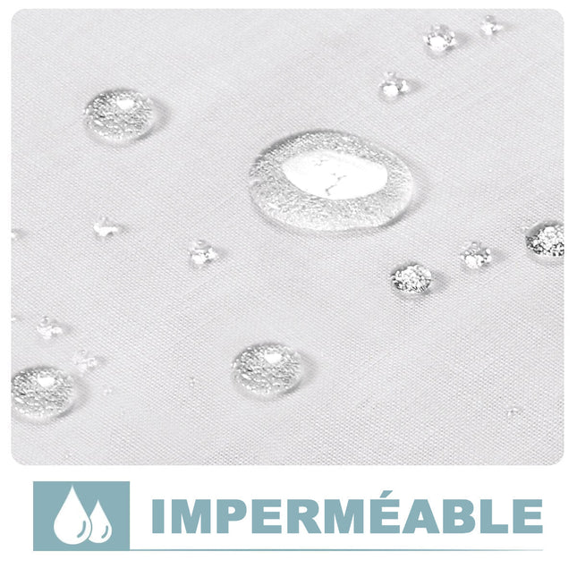 Zasłona ogrodowa o strukturze lnu