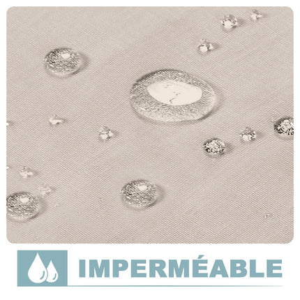 Lniana zasłona na werandę i taras