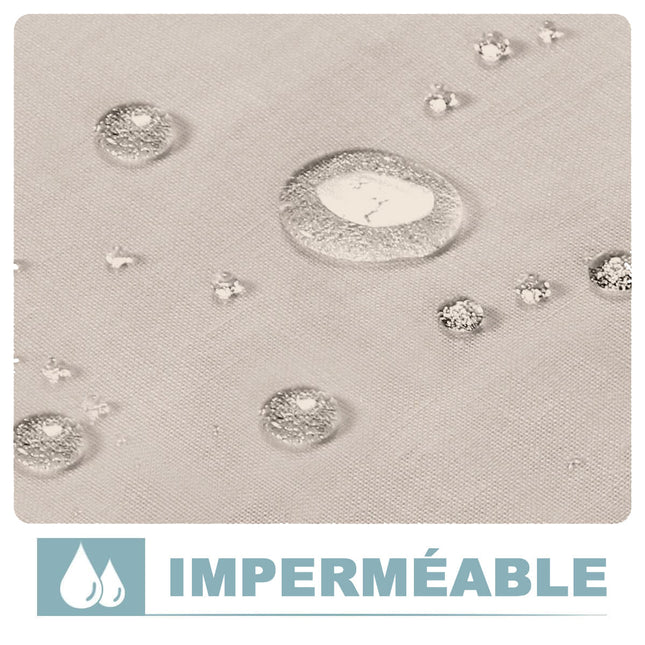 Lniana zasłona na werandę i taras