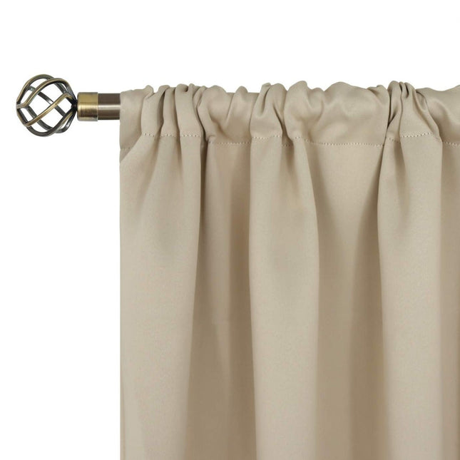 Beżowa zasłona ogrodowa wodoodporna na tunel.