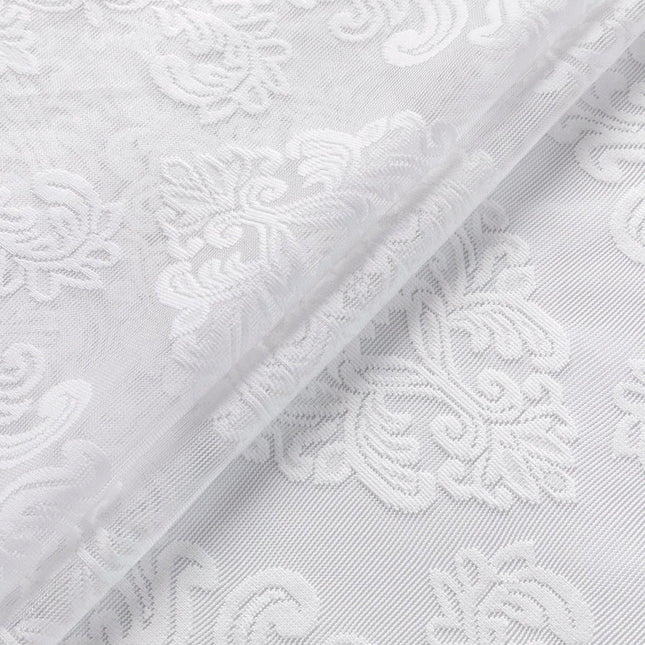 Elegancka firana w adamaszkowy wzór