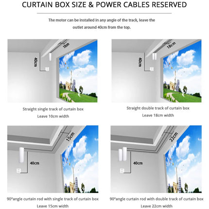Karnisz elektryczny do zasłon z pilotem