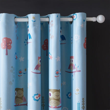 Dziecięca zasłona zaciemniająca w sowy