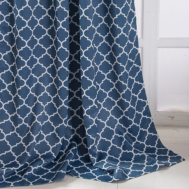 Zasłona w marokański wzór geometryczny koniczyna