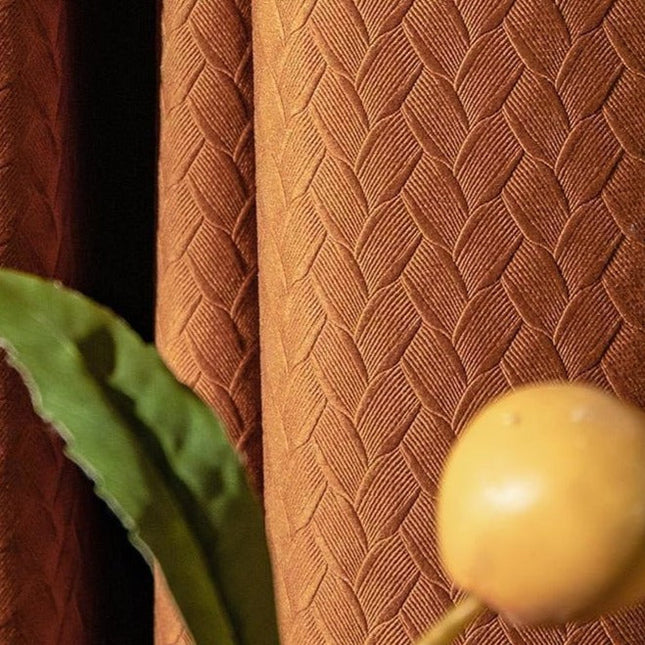 Zasłona o splocie koszykowym