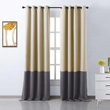 Nowoczesna dwukolorowa zasłona zaciemniająca