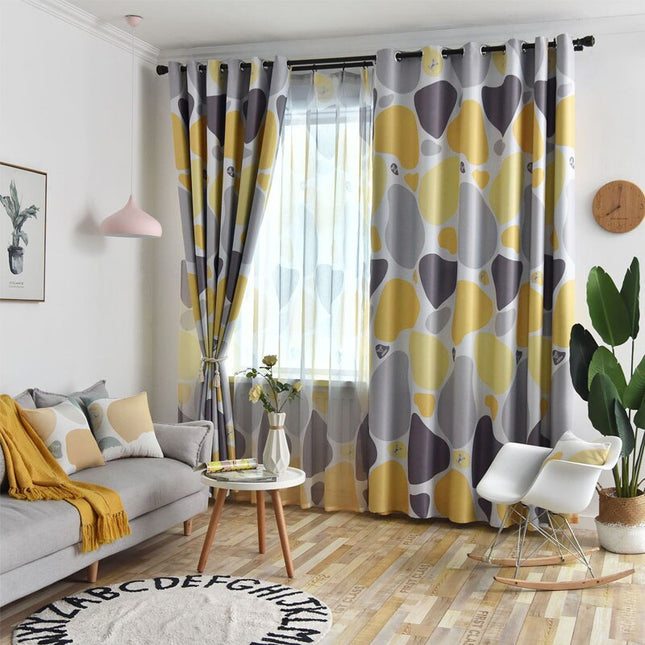 Nowoczesna zasłona zaciemniająca w abstrakcyjne wzory