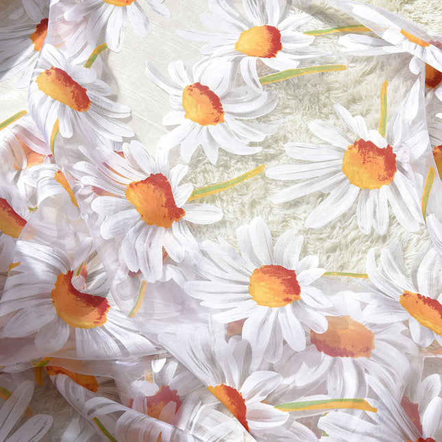 Firanka w stokrotki do kuchni