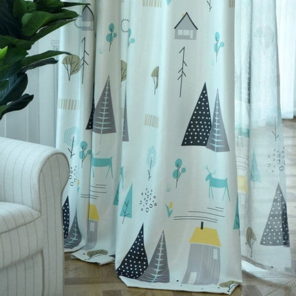 Zasłona zaciemniająca skandynawski las