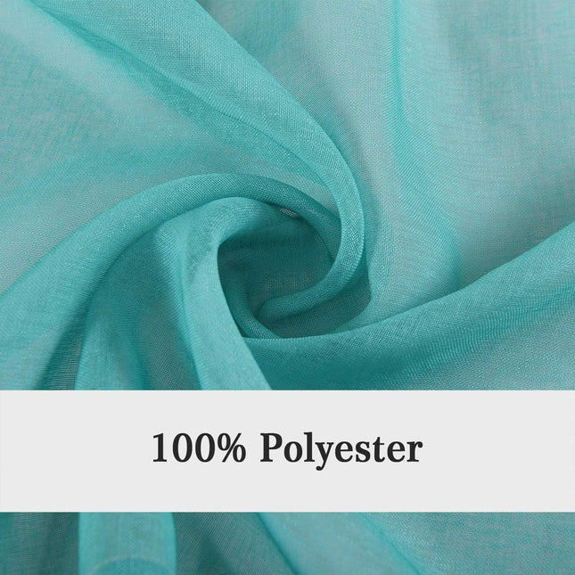 Turkusowa zewnętrzna zasłona cieniowana na balkon.