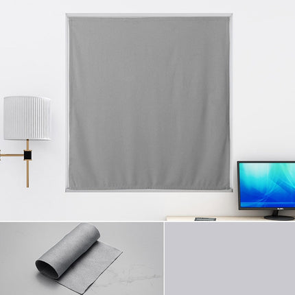 Zasłona na rzepy antracytowa bezinwazyjna