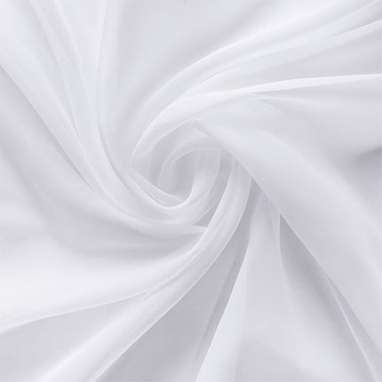 Półprzezroczysta zasłona do salonu gładka