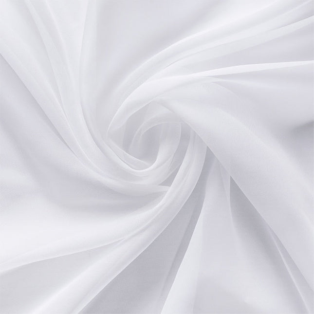 Półprzezroczysta zasłona do salonu gładka