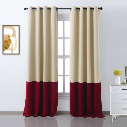 Nowoczesna dwukolorowa zasłona zaciemniająca