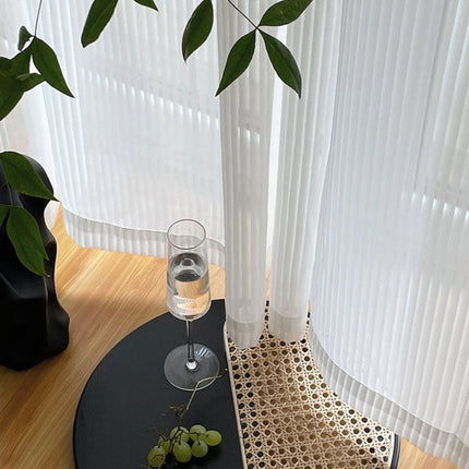 Nowoczesna plisowana firana do salonu