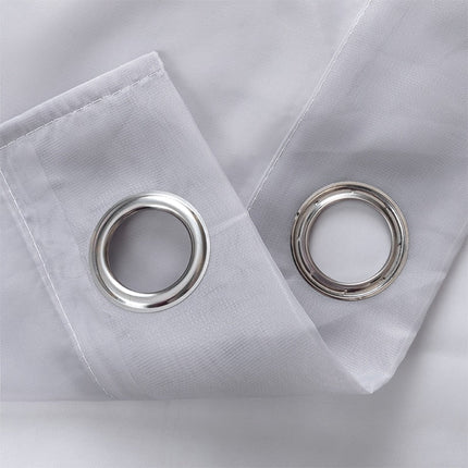 Półprzezroczysta zasłona do salonu gładka