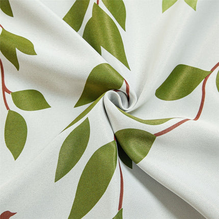 Zasłona w zielone liście i ptaki