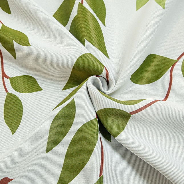 Zasłona w zielone liście i ptaki