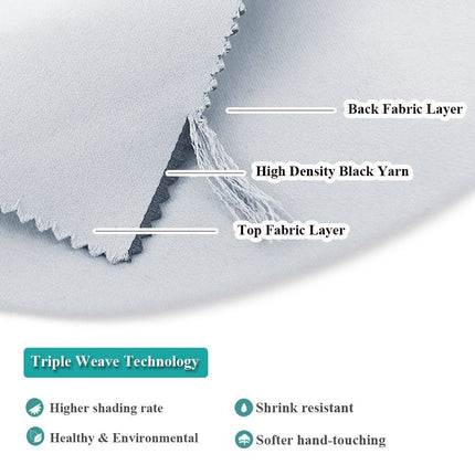 Gładka zasłona zaciemniająca do sypialni