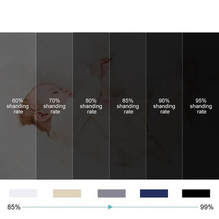 Komplet zasłon zaciemniających z lambrekinem.