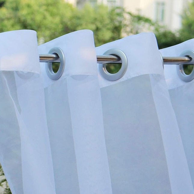 Zewnętrzna firana woalowa na taras