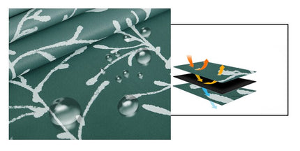 Cieniowana zasłona ogrodowa z wzorem