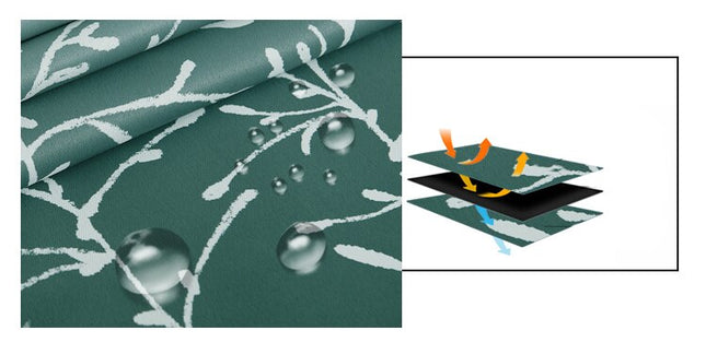 Cieniowana zasłona ogrodowa z wzorem