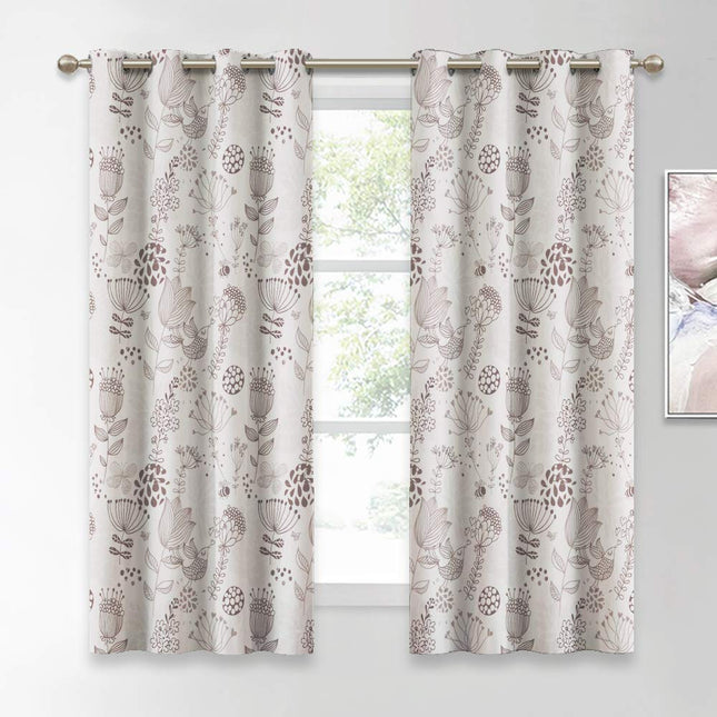 Zasłona na przelotkach w polne kwiaty