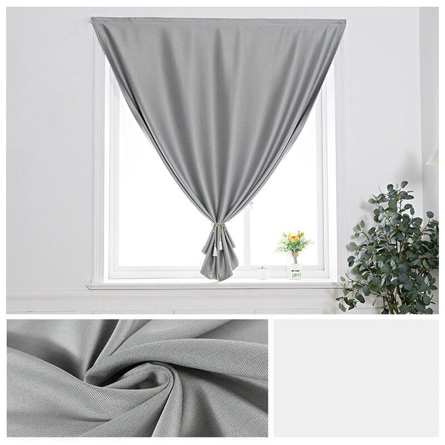 Szara zasłona na rzep bez wiercenia