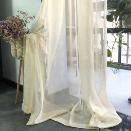 Błyszcząca firana w stylu glamour