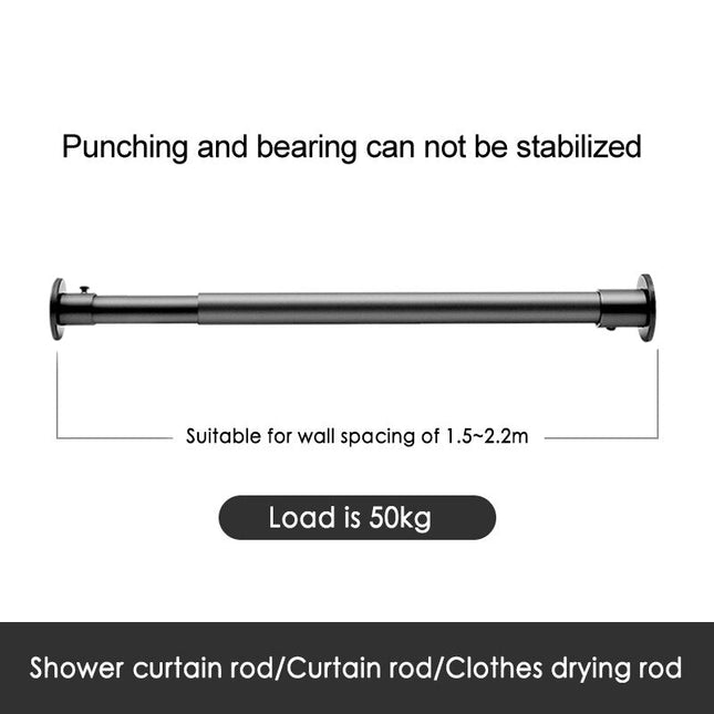 Stalowy teleskopowy karnisz rozporowy