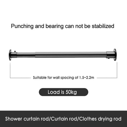 Stalowy teleskopowy karnisz rozporowy