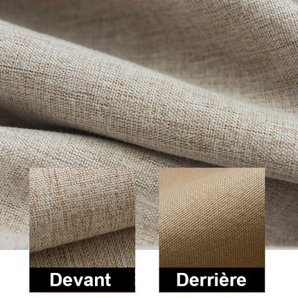 Beżowa zasłona zaciemniająca na przelotkach