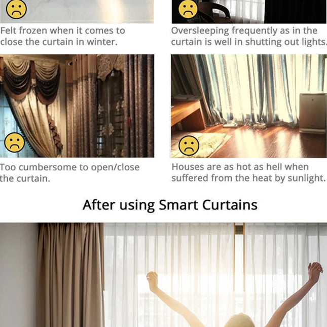 Karnisz elektryczny do zasłon z pilotem