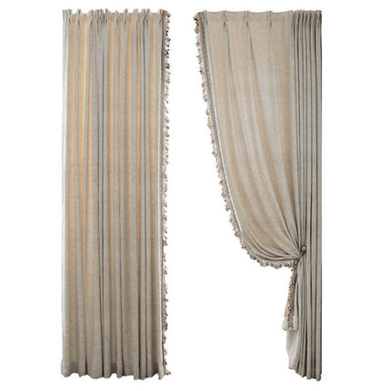 Zasłona w stylu boho z frędzlami