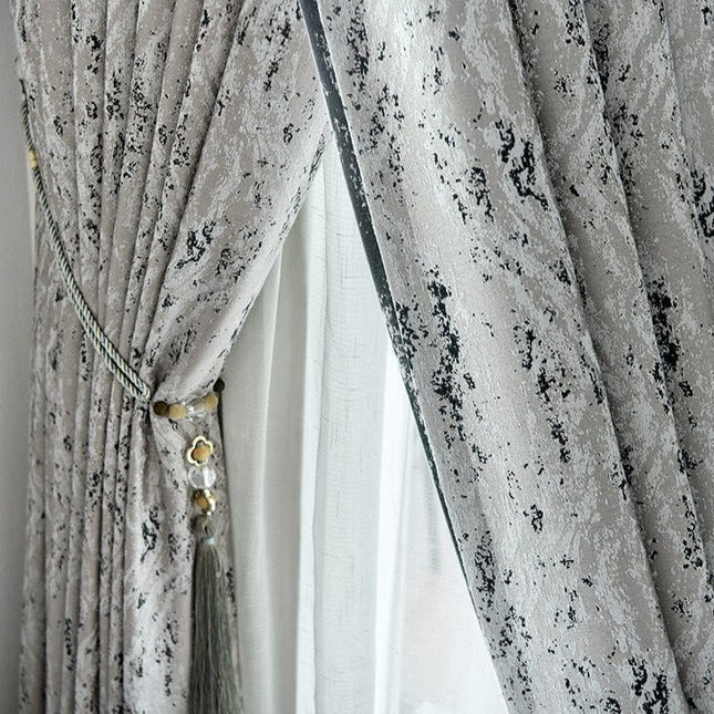 Zasłona zaciemniająca w abstrakcyjny wzór