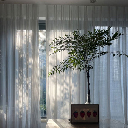 Nowoczesna plisowana firana do salonu