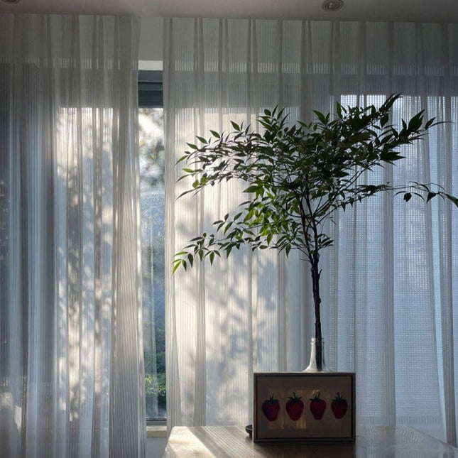 Nowoczesna plisowana firana do salonu