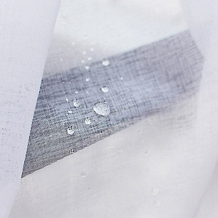 Biała firana ogrodowa na przelotkach