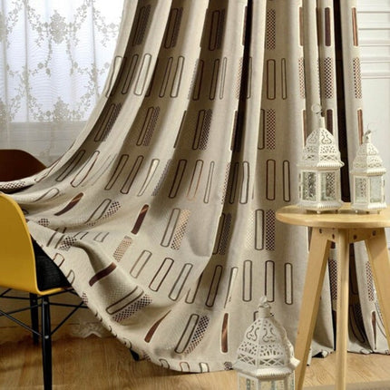 Nowoczesna zasłona w geometryczny wzór