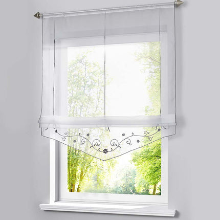 Wiązana zazdrostka kuchenna z haftem