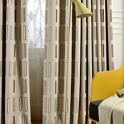 Nowoczesna zasłona w geometryczny wzór