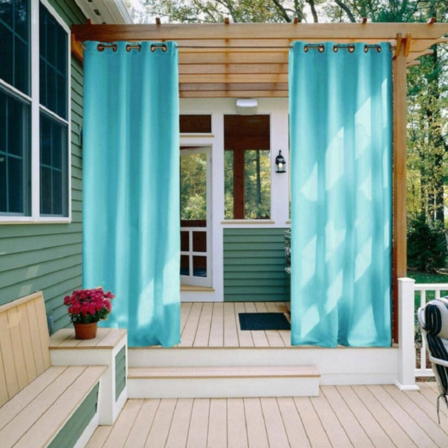 Wodoodporna zasłona ogrodowa turkusowa