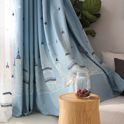 Zasłona zaciemniająca z motywem wieży Eiffla